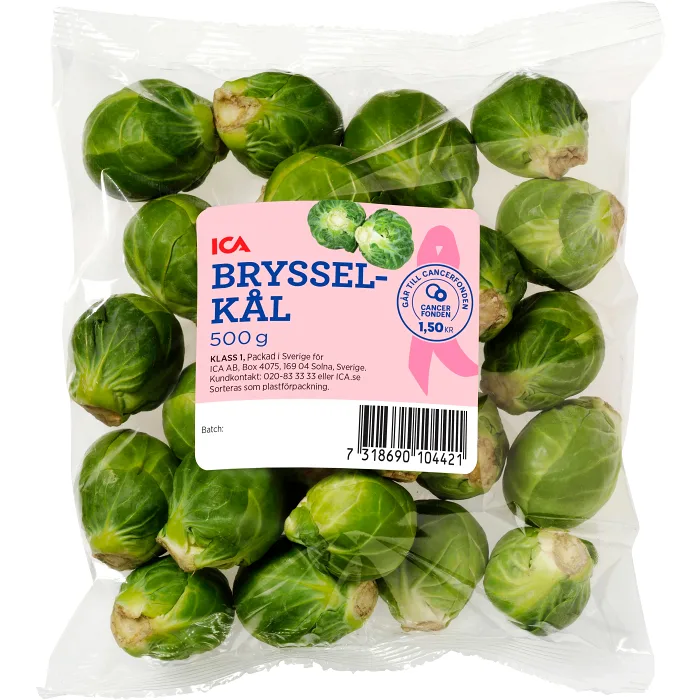 Brysselkål 500g Rosa Bandet Klass 1 ICA