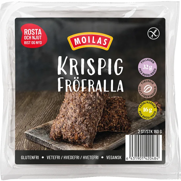 Fröfralla krispig glutenfri 240g Moilas
