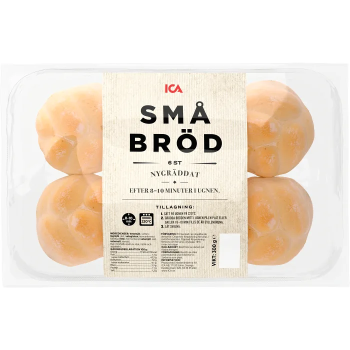 Småbröd 6-p 300g ICA