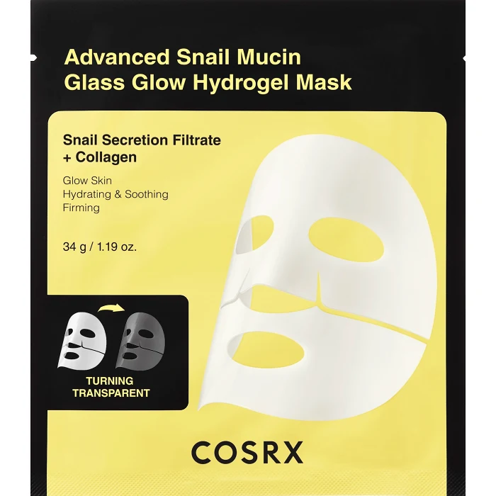Ansiktsmask Advanced Snail Mucin Glow Hydrogel Mask 34g COSRX