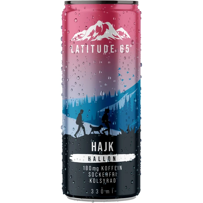 Energidryck Hajk - Hallon 33cl Latitude 65