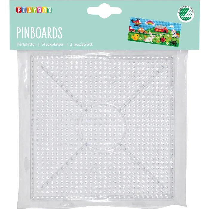 Pärlplattor byggbara 15x15cm Playbox