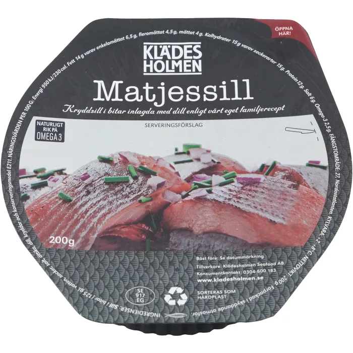 Matjessill i bitar 200g Klädesholmen