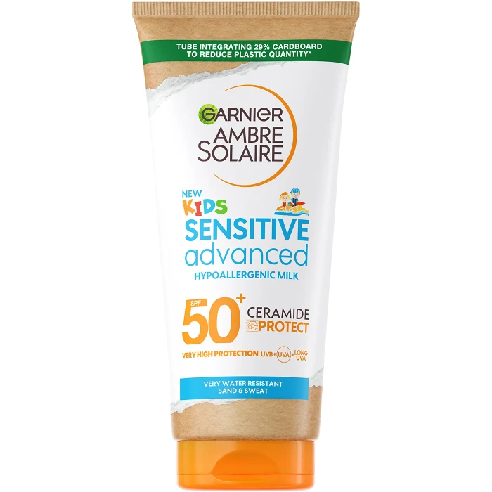 Solskydd Sensitive Advanced Kids Hypoallergenic Milk SPF50+ 175ml Ambre Solaire