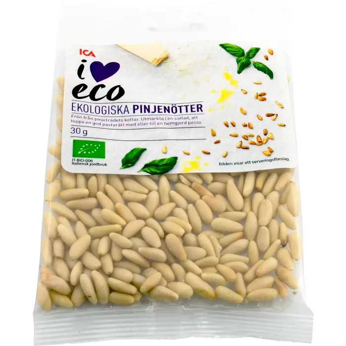 Pinjenötter Ekologiska 30g ICA I love eco