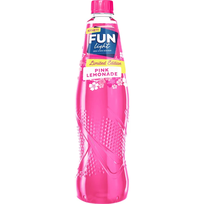 Lightdryck Pink Lemon Sockerfri 1l Fun Light