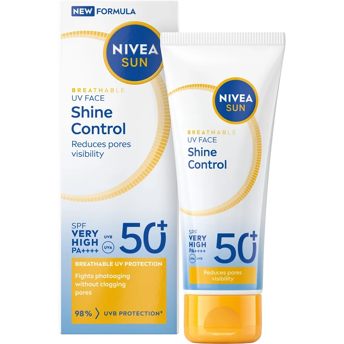 Solkräm UV Face Shine Control SPF50+ 40ml Nivea Sun