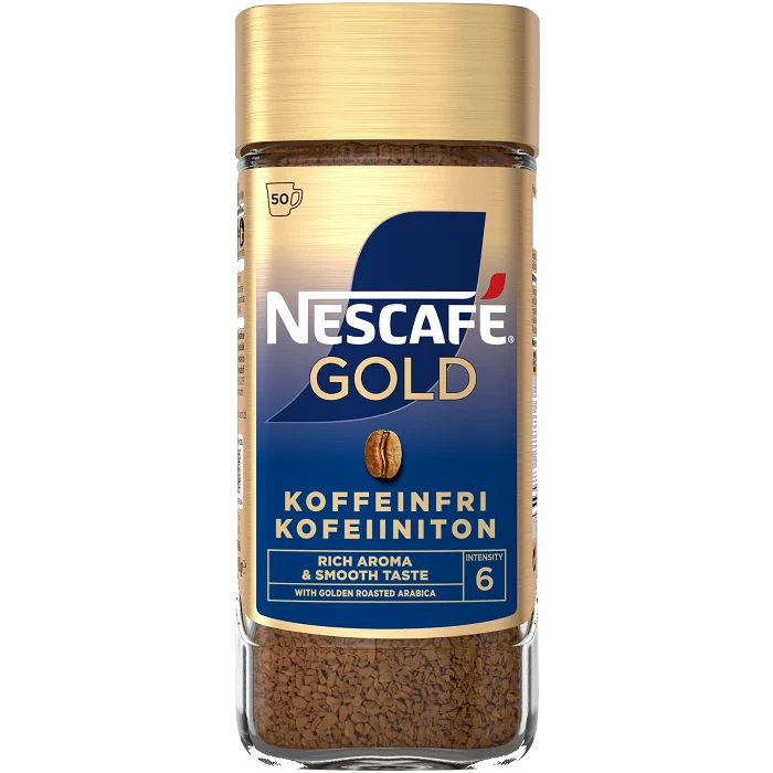 Snabbkaffe Gold Koffeinfri 100g Nescafe