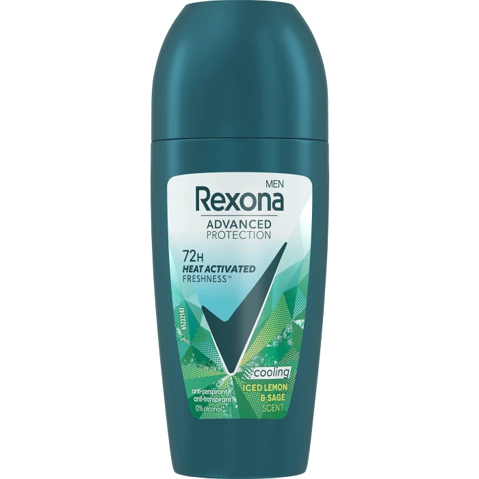 Deodorant Roll On 72h Adv Iced Lemon & Sage 50ml Rexona