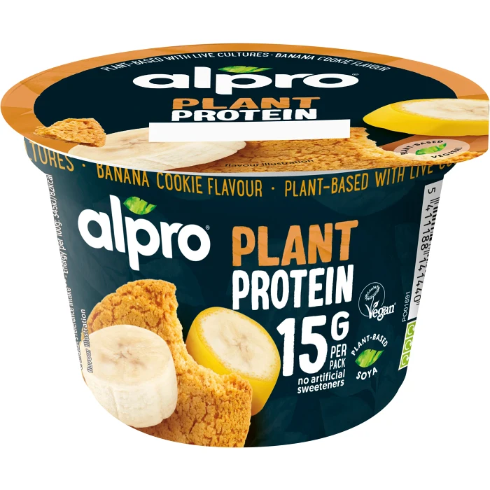 Plantgurt Protein Banana Cookie Laktosfri 2,3% 200 Alpro
