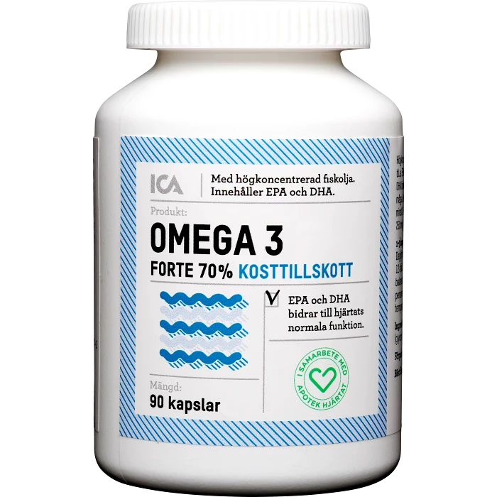 Omega 3 Forte 90st ICA Hjärtat