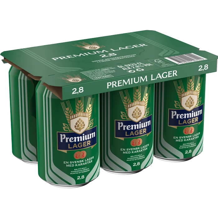 Öl Lager 2,8% 33cl 6-p Spendrups