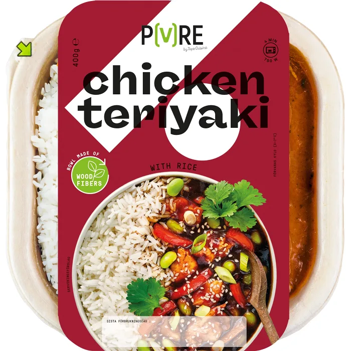Färdigmat Chicken Teriyaki 400g Topsfoods PURE