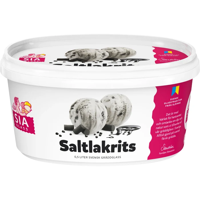 Gräddglass Saltlakrits 500ml SIA Glass