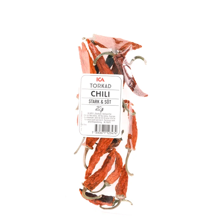 Peppar röd ca 20g Klass 1 ICA