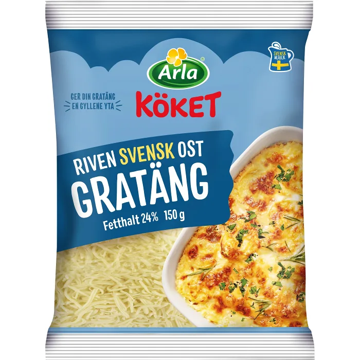 Gratängost riven 24% 150g Arla Köket®