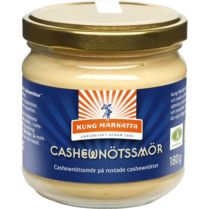 Cashewnötssmör EKO 180g Kung Markatta