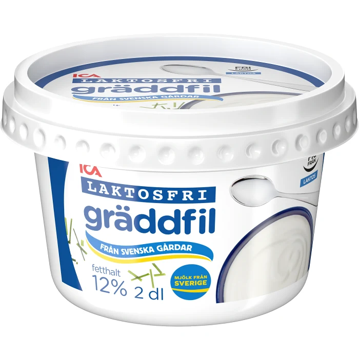 Gräddfil Laktosfri 12% 2dl ICA