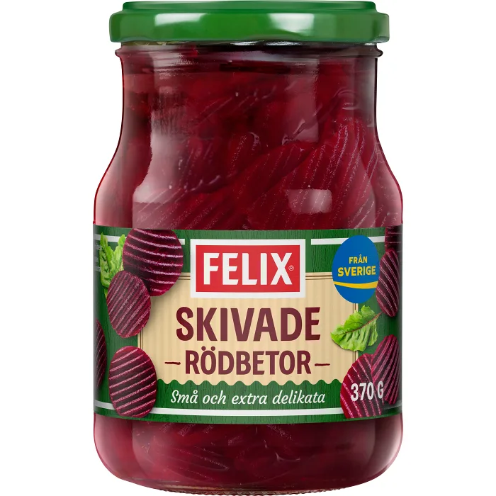 Rödbetor Skivade 370g Felix