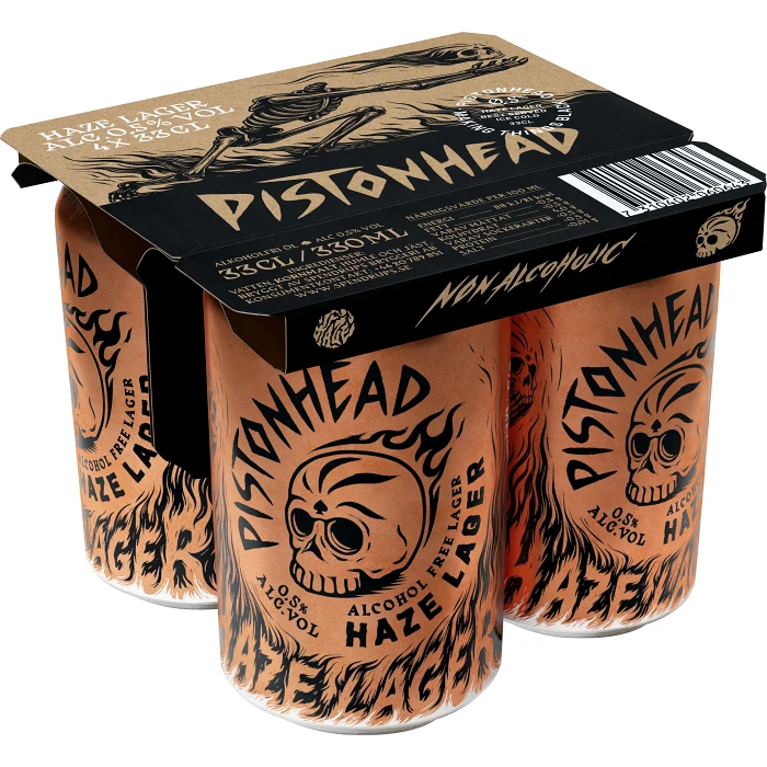 Öl ljus lager Öl Haze Lager A.fri 4x33cl Brutal Brewing