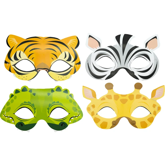 Partymasker Djur 8-p Happy Party