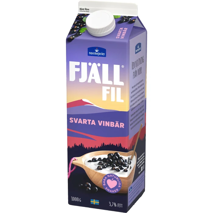 Filmjölk Svarta Vinbär 3,7% 1000g Fjällfil®
