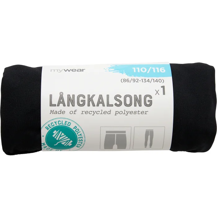 Långkalsong svart 98/104 mywear