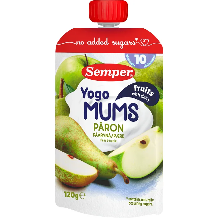 Yogo Mums päron klämmis 10m 120g Semper