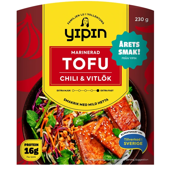 Tofu Chili Vitlök 230g Yipin