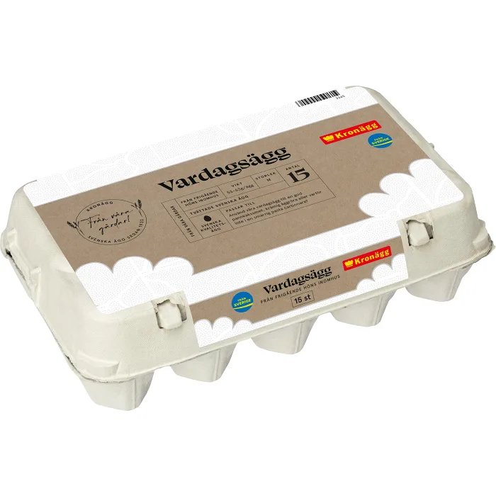 Vardagsägg Frigående inne M 15-p Kronägg