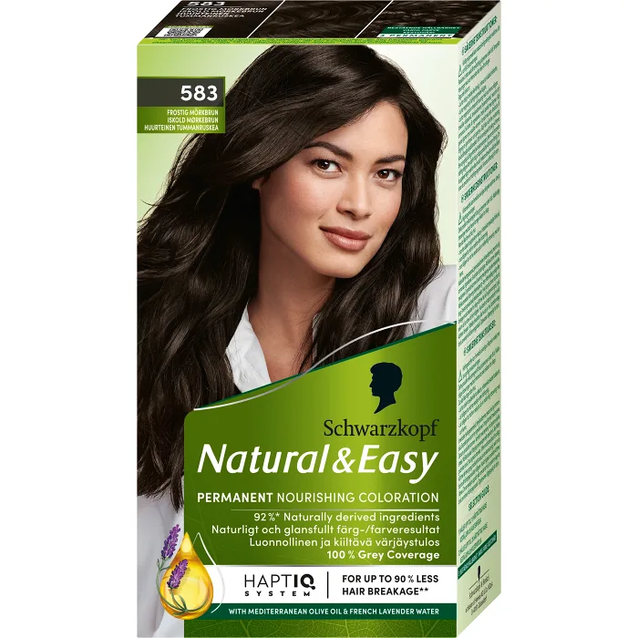Hårfärg Natural & Easy Frostig Mörkbrun 583 1-p Schwartzkopf