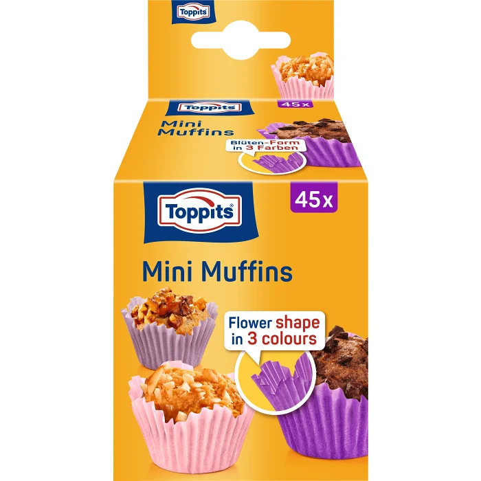 Muffinsform Mini Blomformad 45-p Toppits