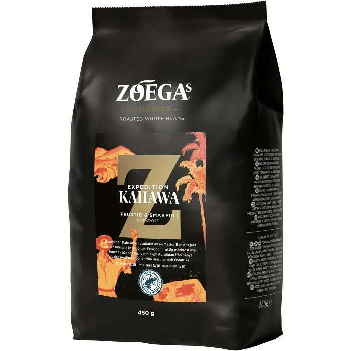 Kaffe Kahawa Hela Bönor 450g Zoégas