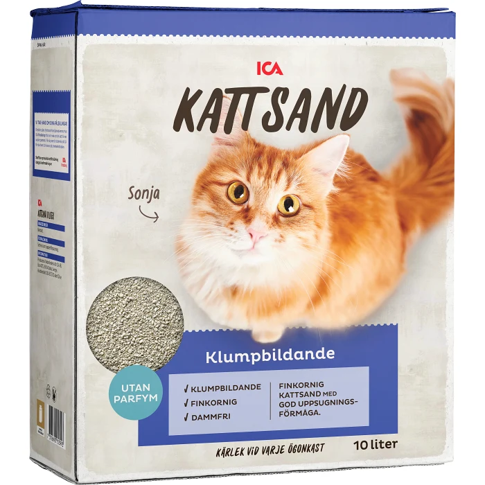 Kattsand klumpbildande 10l ICA