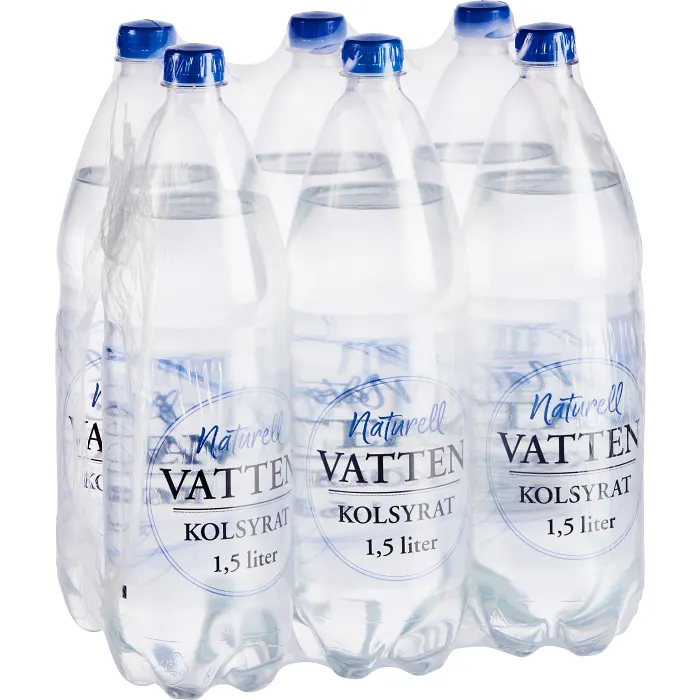 Vatten Kolsyrad Naturell 1,5l 6-p No logo