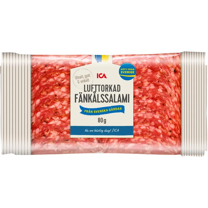 Salami Fänkål Lufttorkad 80g ICA