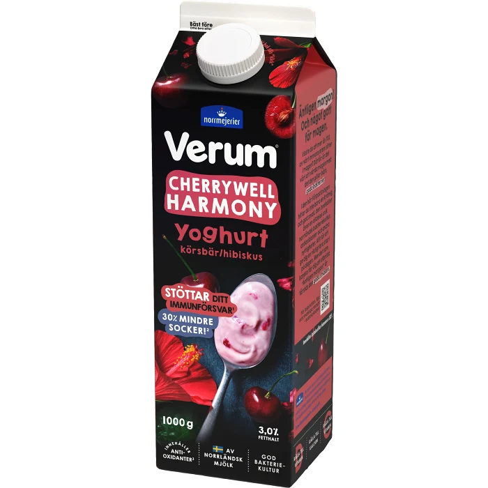 Yoghurt Cherry Well Harmony 3% 1000g Verum