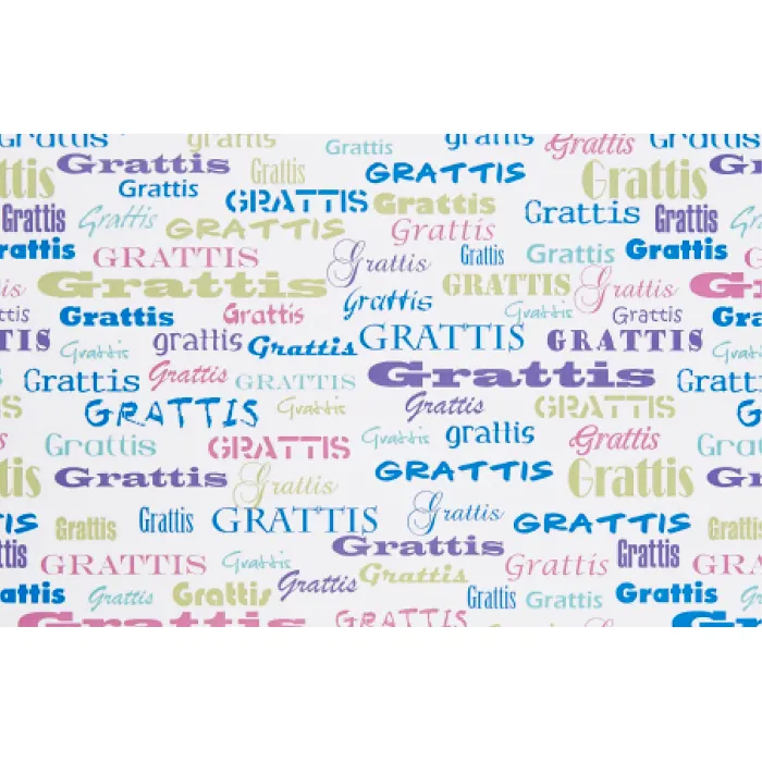 Presentpapper Grattis