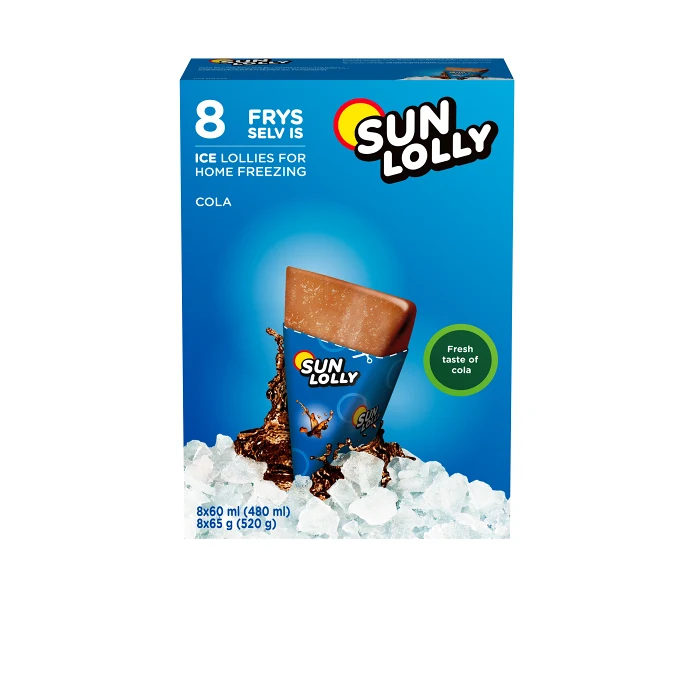 Isglass Cola Ej fryst 8-p 480ml Sun Lolly