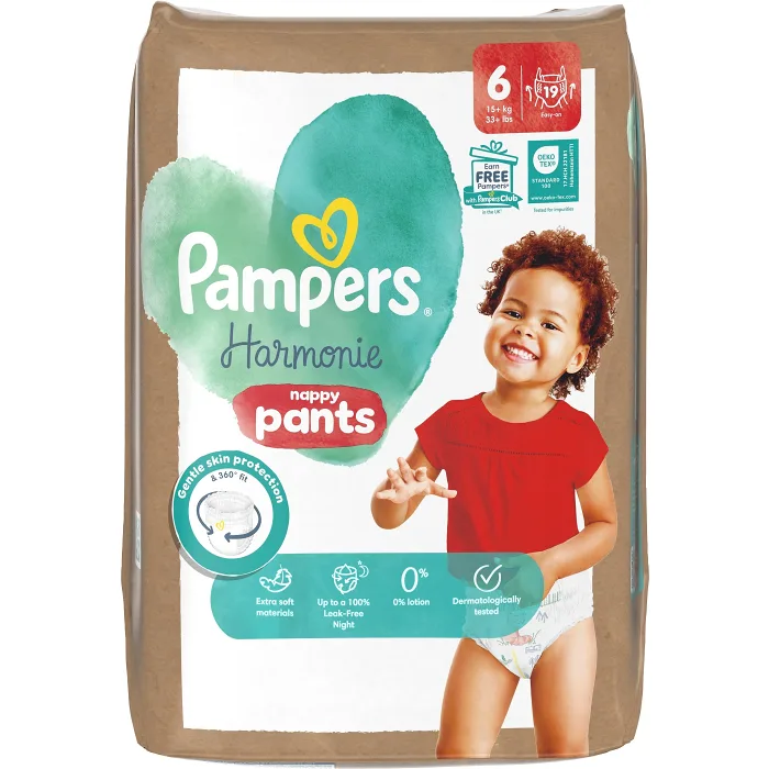 Byxblöjor Harmonie Pants Strl 6 15+kg 19-p Pampers