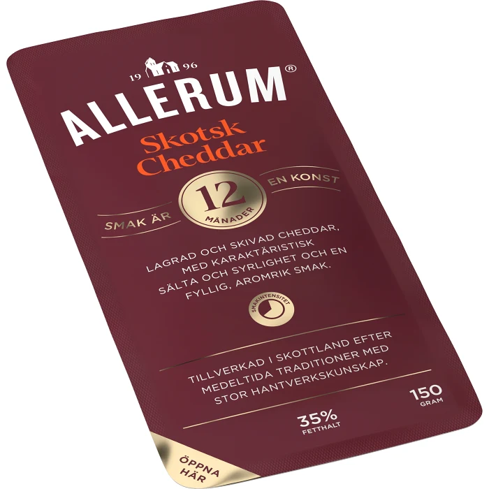 Cheddar Skivad 150g Allerum