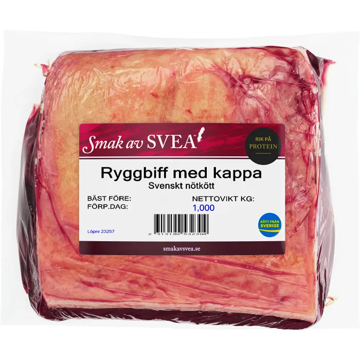 Ryggbiff Färsk med kappa ca 1kg Smak av Svea