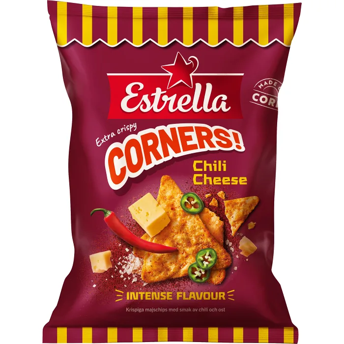Chips Corners Chili Cheese 160g Estrella
