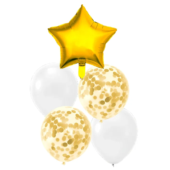 Ballongset Guld 5-p Alrik Hedlund