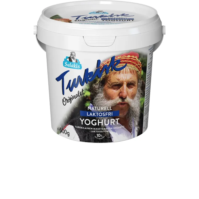 Yoghurt Turkisk Naturell Laktosfri 10% 500g Salakis