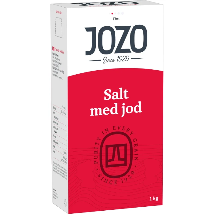 Fint salt med jod 1kg Jozo Salt
