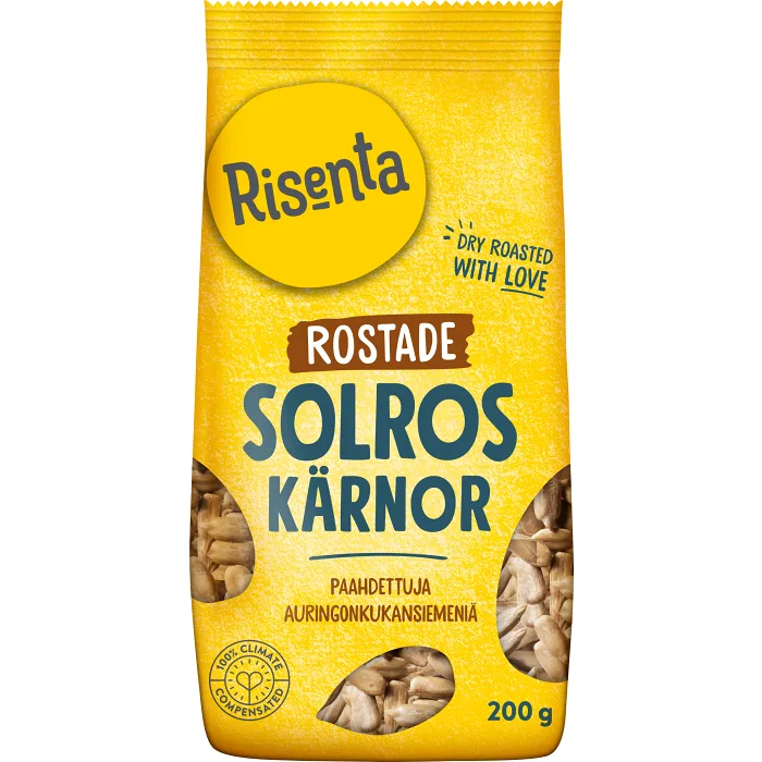Solroskärnor Torrostade 200g Risenta