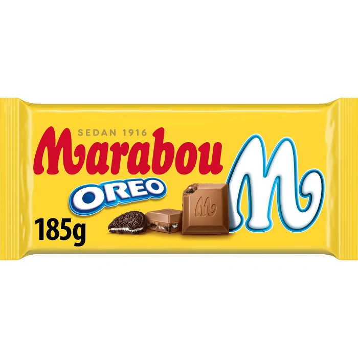 Mjölkchoklad med Oreo 185g Marabou