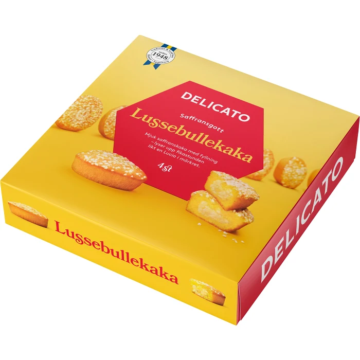 Lussebullekaka 4-p 180g Delicato