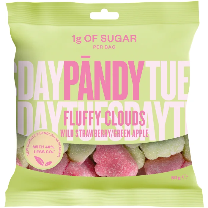 Godis Fluffy Cloud Smultron Äpple 50g Pändy